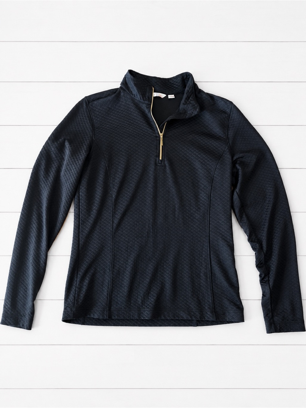 Lady Hagen Black Long-Sleeve Quarter-Zip Pullover